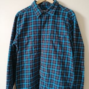 Nomis Flannel Blue Black Grey Large